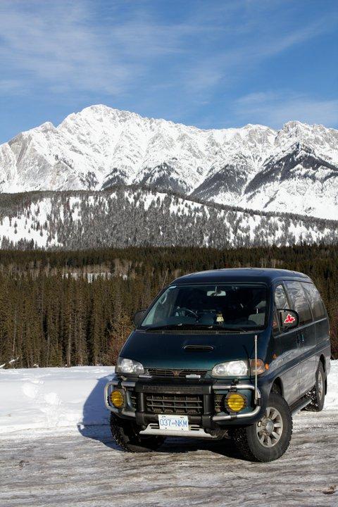 Mr. Pistachio on my way to Ottawa in the Rockies