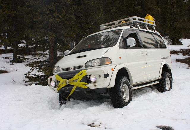 Me, off the road and stuck.