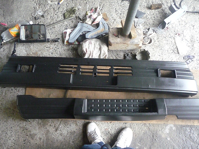 bumpers getting repainted,not finished