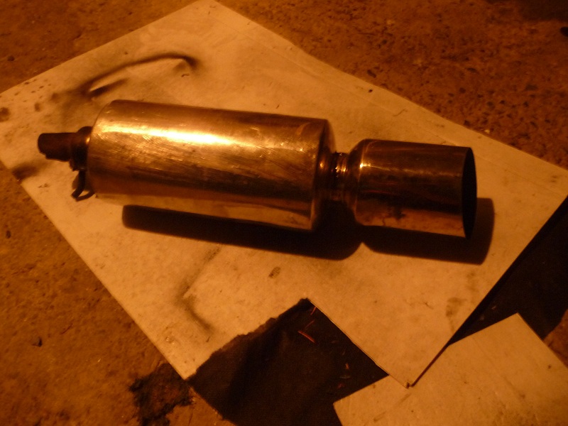 muffler to be fitted instead of old rusty pipe.3inch at mouth
