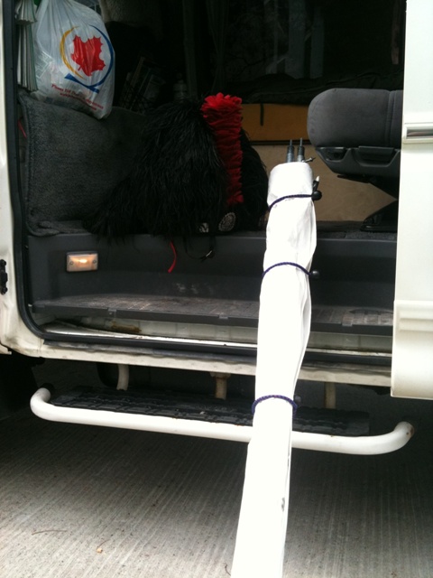 Rolled up SA with Feather Bonet!