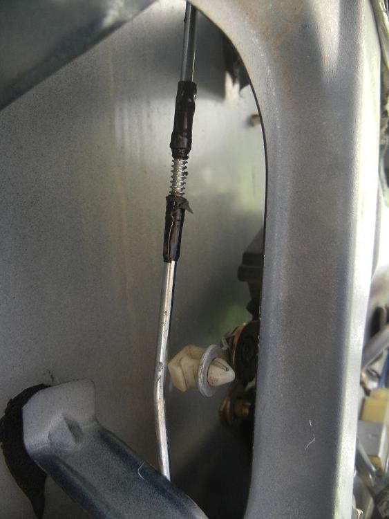 Rod with plastic clips removed.