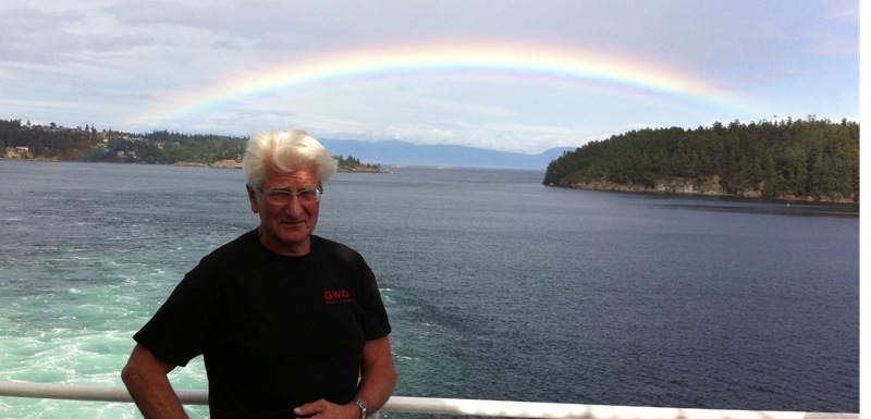 The start of the journey was awesome with this rainbow gracing our sailing from Departure Bay.