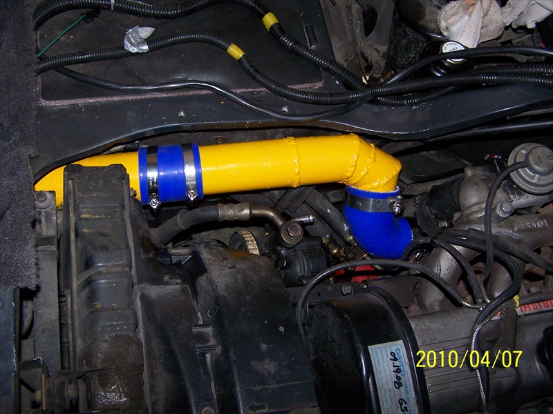 2.5" intake pipe to front of Van
