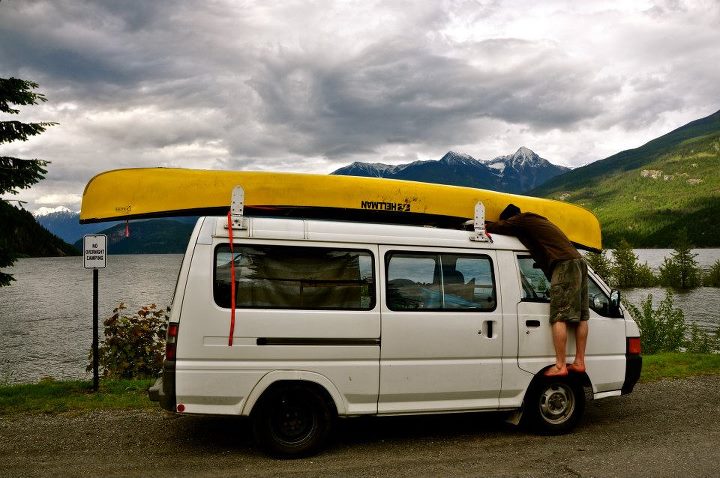 Marvin and I going on a Canoe trip