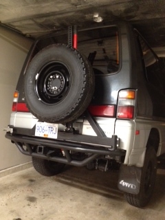 All done...works very well, and the deli does indeed handle better with the additional weight out back.