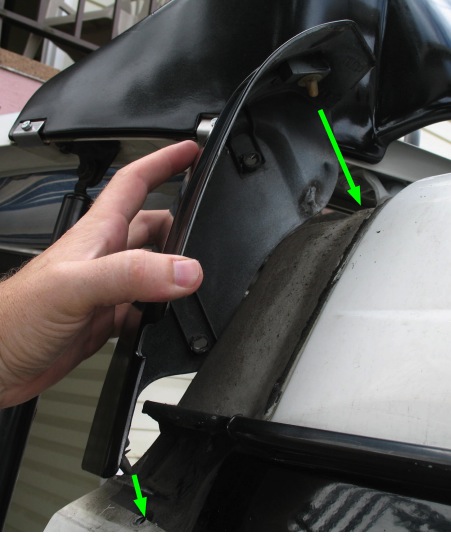 When remounting, put the posts into the holes, and then screw it up once again.
