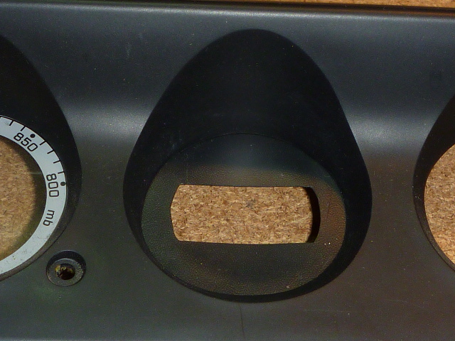 Pod face with vinyl insert to cover inclinometer markings.