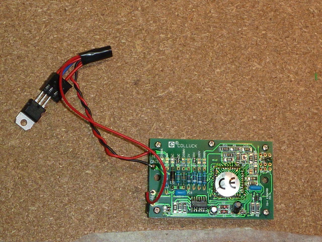 3-tab regulator connected to the panel display