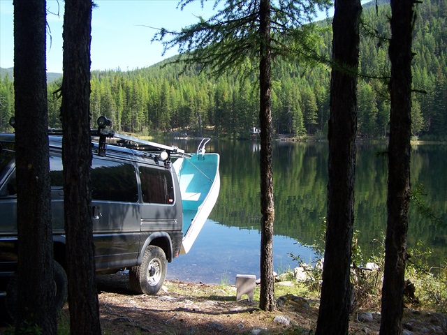 Some Thone lake sites have a personal boat launch area and all either have a nice spot to tie up your boat or a little dock.