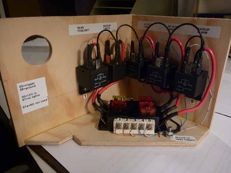 Closeup of relays.