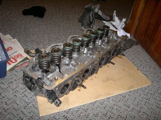 good enough. leave the stuff on there. might be worth a valve grind but...yawn.<br />glow plugs can stay.