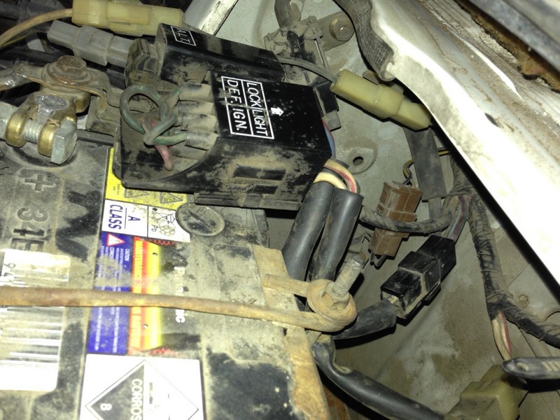 connectors in the battery bay