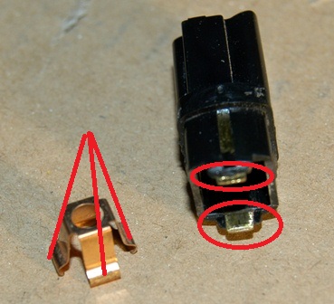 Clean all contact points with a scotch brite pad (not sand paper)