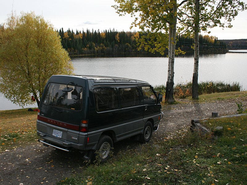 Delica by the lake.
