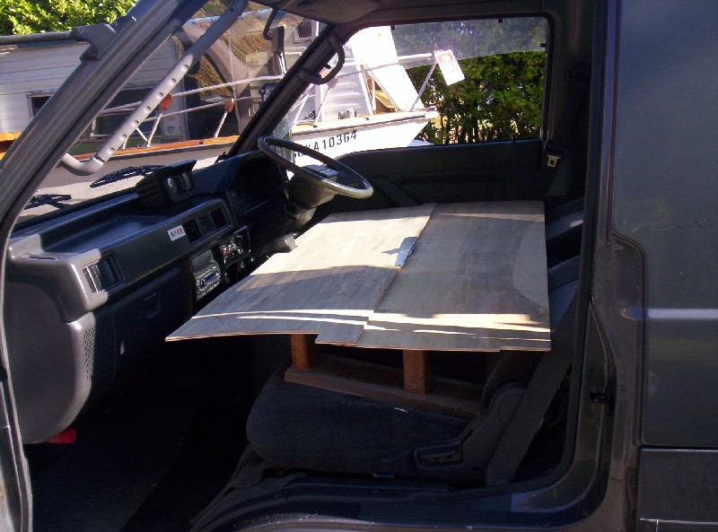 Door skins in two pieces for easier storage in the back.