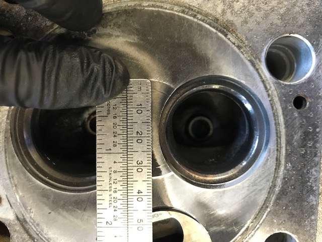 Combustion chamber dimensions from original engine