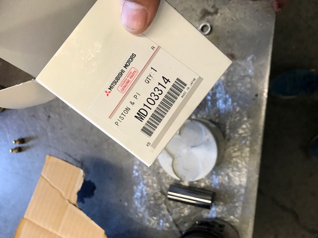 0.50 overbore piston for 1990 Delica