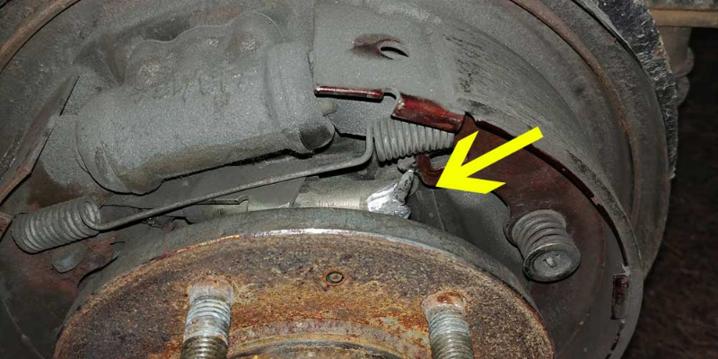 Broken Brake Drum Adjuster
