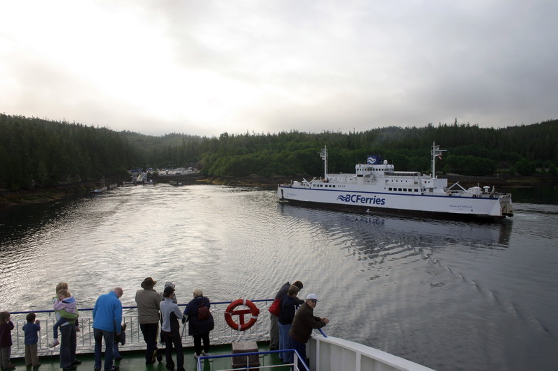 Leaving Bear Cove terminal in Port Hardy.