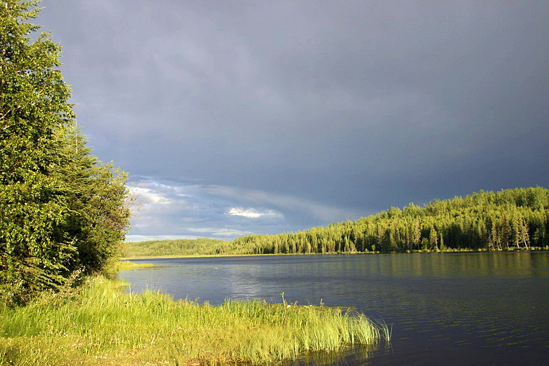Andy Bailey Lake before the sunset.