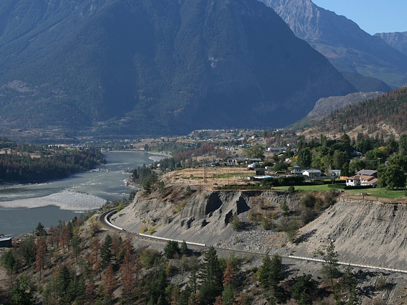 Coming in to Lillooet from Cache Creek.