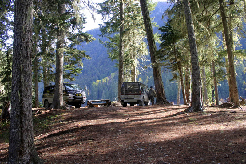 Kwoiek Lake campsite.