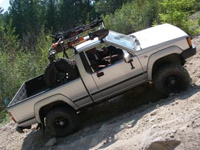 Climbing sandy grade near Brohme Ridge.