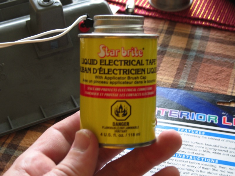 Liquid electrical tape - good stuff. And much better to get blasted on than felt marker pens!