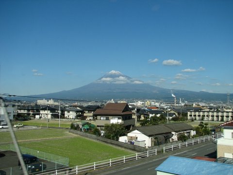 Fuji from the bullet train Tokyo to Kyoto