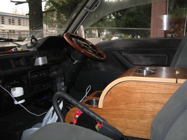 Matches the dash, the dash tray, the steering wheel.