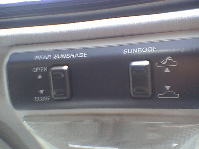 power front slidding sun roof. rear power shades.