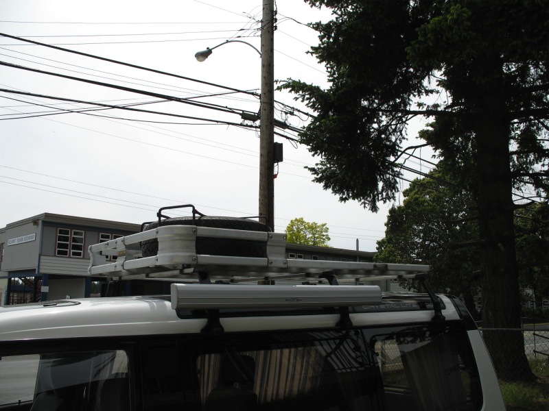 Modified configuration - with spare tire in place