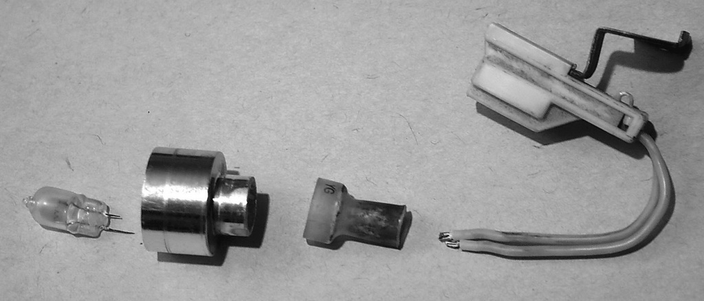 The original assembly taken apart.