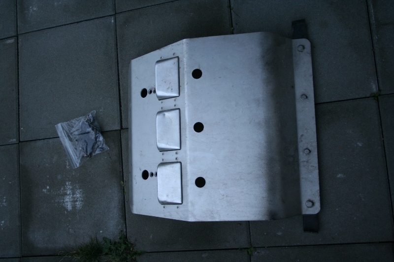SOLD<br /><br />Skid Plate<br /><br />All hardware included.  Very nice piece in good shape.<br /><br />$200