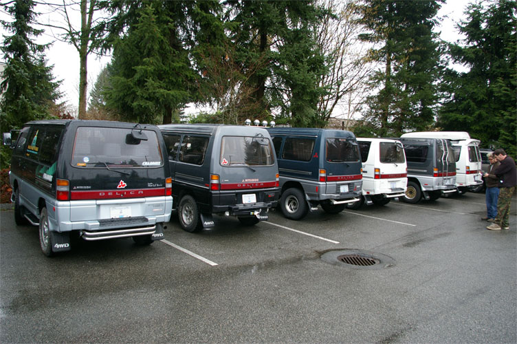 Milling about the Tomahawk car park.