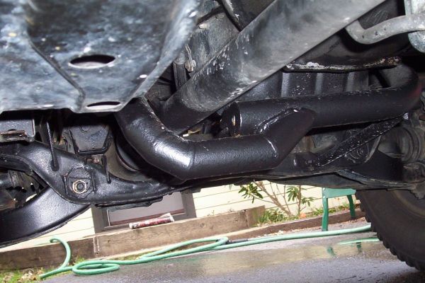engine mount x-member,modified for propshaft clearence