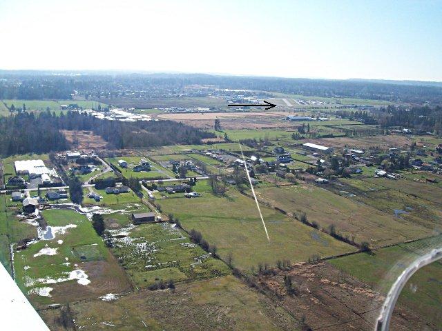 Straight in approach to CYNJ runway 19.