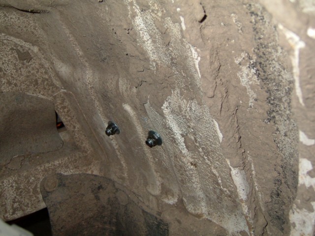 Install behind passenger tire.