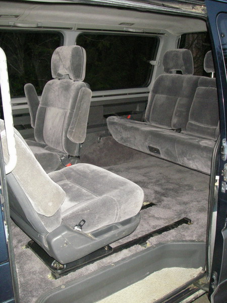 Very clean everywhere inside the van.
