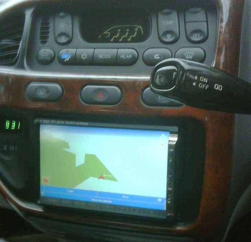 GPS running with Route 66 stock firmware (no maps loaded, so only low-rez basemap displayed currently)