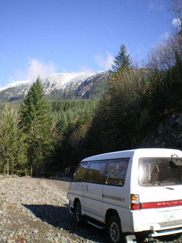 The drive along east Harrison Lake.