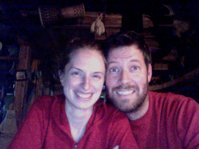 In our little cabin in the Yukon!