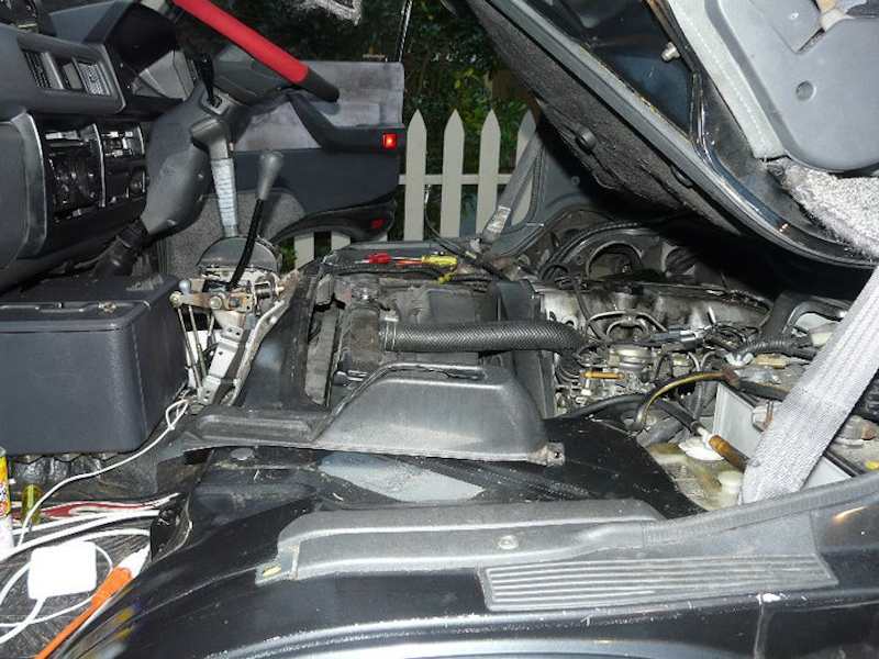 The engine compartment