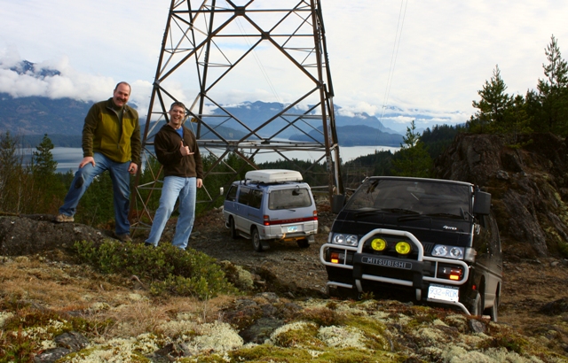 My cousin Brian and I above Harrison Lake.