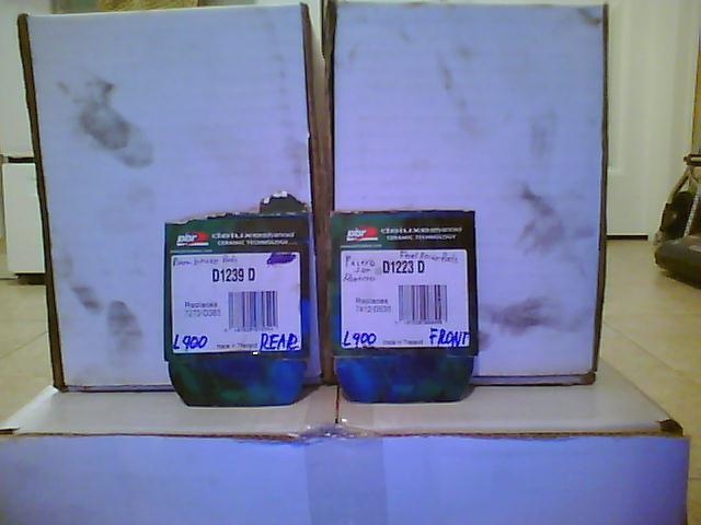 Front and Rear Brake pads