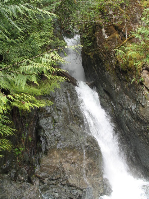 Cool waterfall just up the road from the campsite.