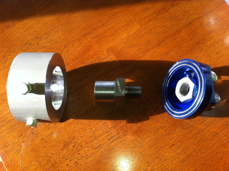 Exploded view of the parts.