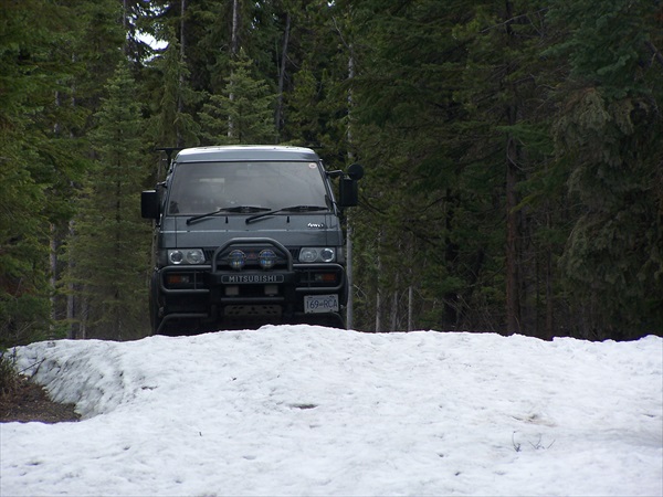 Typical non-ploughed road.