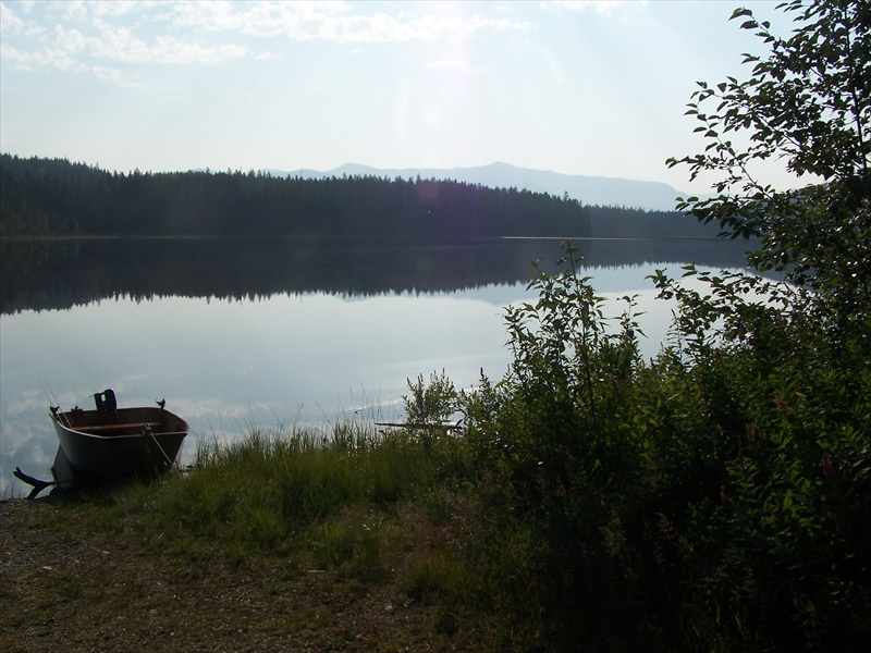 Calm Lake ready for fishing